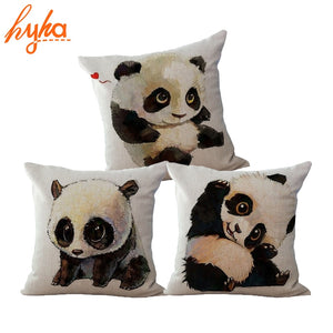 Funny Panda Cotton Pillow