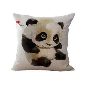 Funny Panda Cotton Pillow