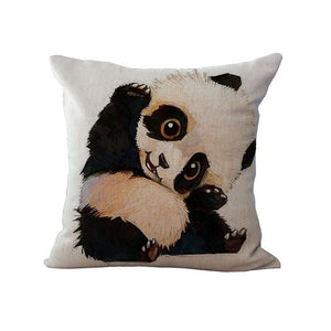 Funny Panda Cotton Pillow