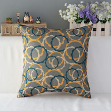 Load image into Gallery viewer, 18&quot; Natural Colourful Cotton Cushion