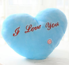 Load image into Gallery viewer, Bright heart-shaped Luminous Pillow