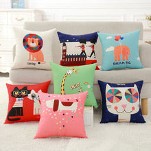 Load image into Gallery viewer, Cute Cartoon Pattern Cushion Cover