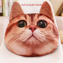 Load image into Gallery viewer, 36cm*36cm 3D Cat Shape Plush Pillow