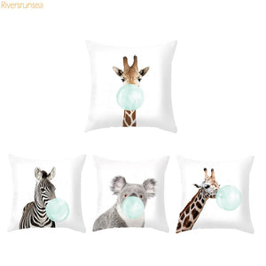 45x45cm Animal Cushion African Print Decorative Sofa Cushion