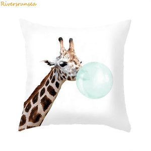 45x45cm Animal Cushion African Print Decorative Sofa Cushion