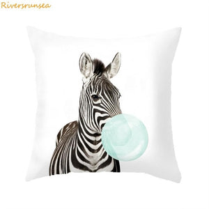 45x45cm Animal Cushion African Print Decorative Sofa Cushion