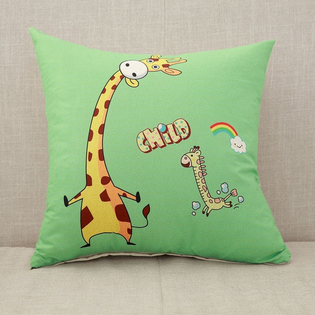 Cute Cartoon Pattern Cushion Cover