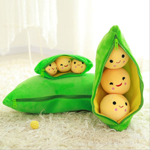 25CM Cute Pea Shaped Soft Pillow