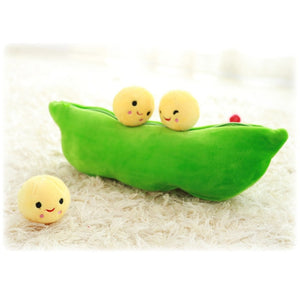 25CM Cute Pea Shaped Soft Pillow