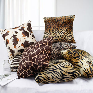 Animal Pattern Throw Pillow Case