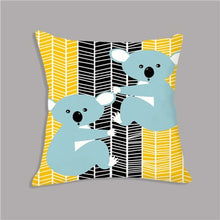 Load image into Gallery viewer, Cartoon Animal Printed Cushion Throw Pillow