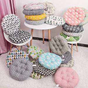 Casual Print Round Cushion