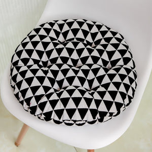 Casual Print Round Cushion