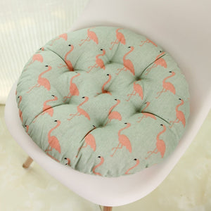 Casual Print Round Cushion