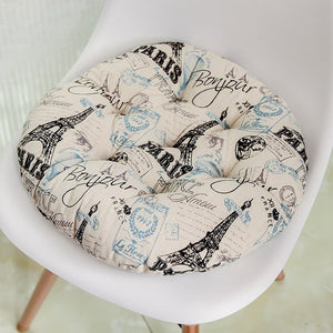 Casual Print Round Cushion