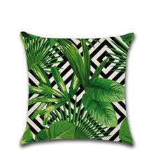 Load image into Gallery viewer, Summer Tropical Plants Decorative Pillow Case