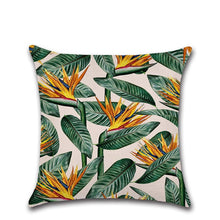 Load image into Gallery viewer, Summer Tropical Plants Decorative Pillow Case