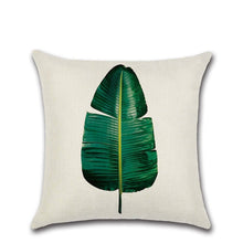 Load image into Gallery viewer, Summer Tropical Plants Decorative Pillow Case