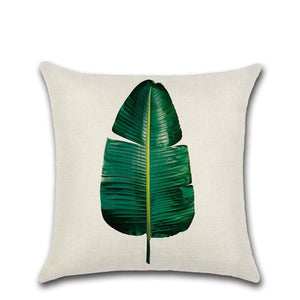 Summer Tropical Plants Decorative Pillow Case