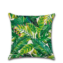 Load image into Gallery viewer, Summer Tropical Plants Decorative Pillow Case