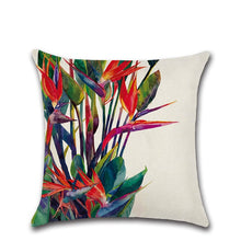 Load image into Gallery viewer, Summer Tropical Plants Decorative Pillow Case