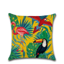 Load image into Gallery viewer, Summer Tropical Plants Decorative Pillow Case