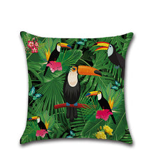 Load image into Gallery viewer, Summer Tropical Plants Decorative Pillow Case