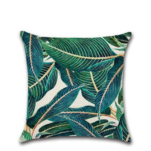 Load image into Gallery viewer, Summer Tropical Plants Decorative Pillow Case