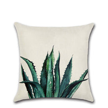 Load image into Gallery viewer, Summer Tropical Plants Decorative Pillow Case