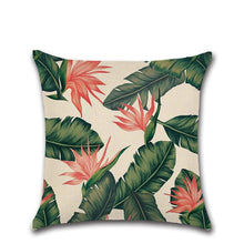 Load image into Gallery viewer, Summer Tropical Plants Decorative Pillow Case