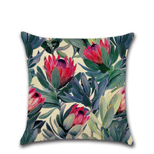 Load image into Gallery viewer, Summer Tropical Plants Decorative Pillow Case