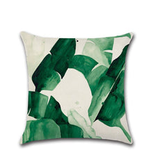 Load image into Gallery viewer, Summer Tropical Plants Decorative Pillow Case